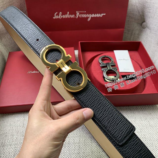 菲拉格慕男女士皮帶 Ferragamo雙扣高端禮盒腰帶  jjp2110